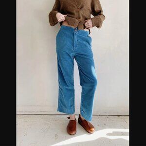 Caron Callahan Dexter Pant in Indigo Corduroy